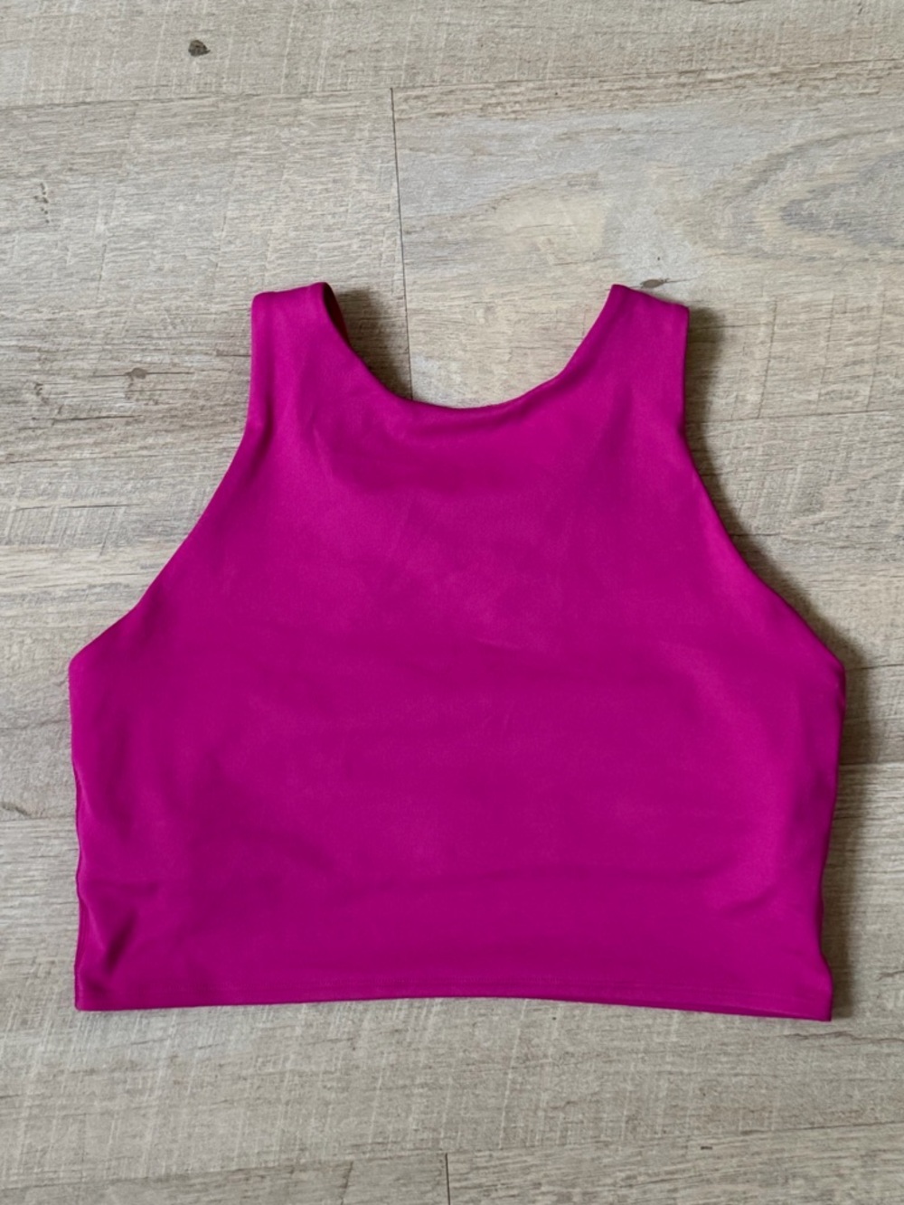 Athleta Fuscia Concsious Crop Tank Bra